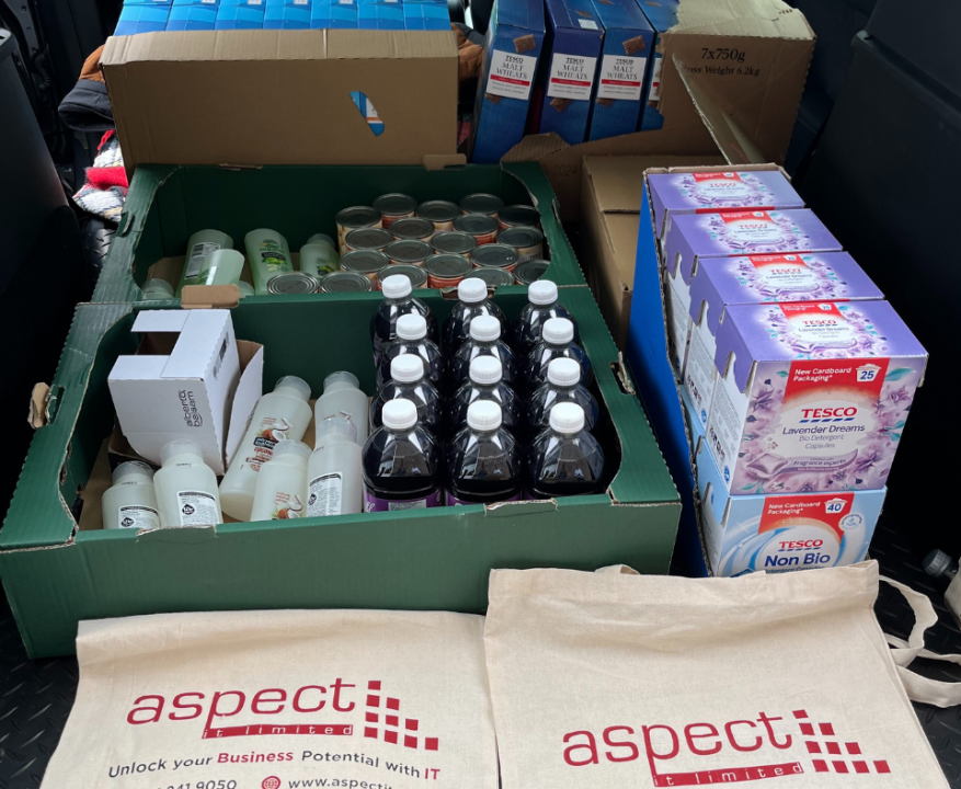 aspect it donations for oldham foodbank 2