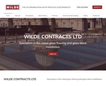 wilde contracts ltd homepage done by aspect it