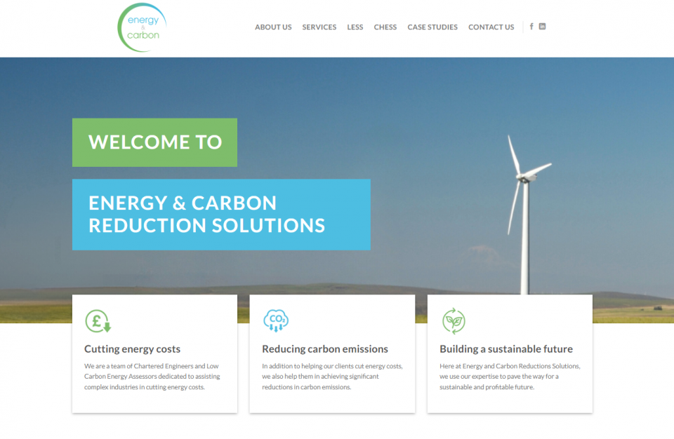 energy and carbon homepage by aspect it
